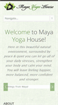 Mobile Screenshot of mayayogahouse.com