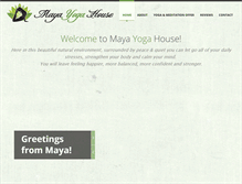 Tablet Screenshot of mayayogahouse.com